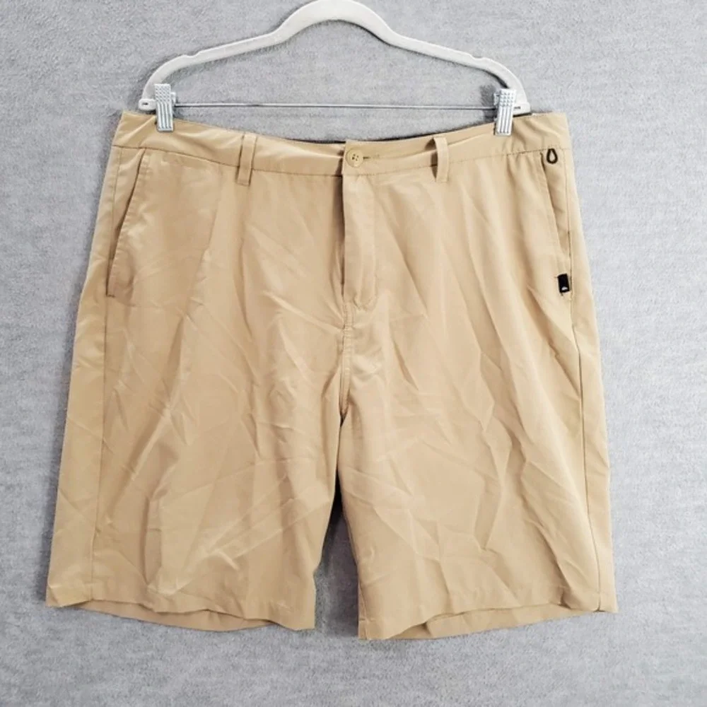 Quiksilver Men Shorts 38 Beige Chino Amphibian Pockets Dry Flight Eco‎ 9